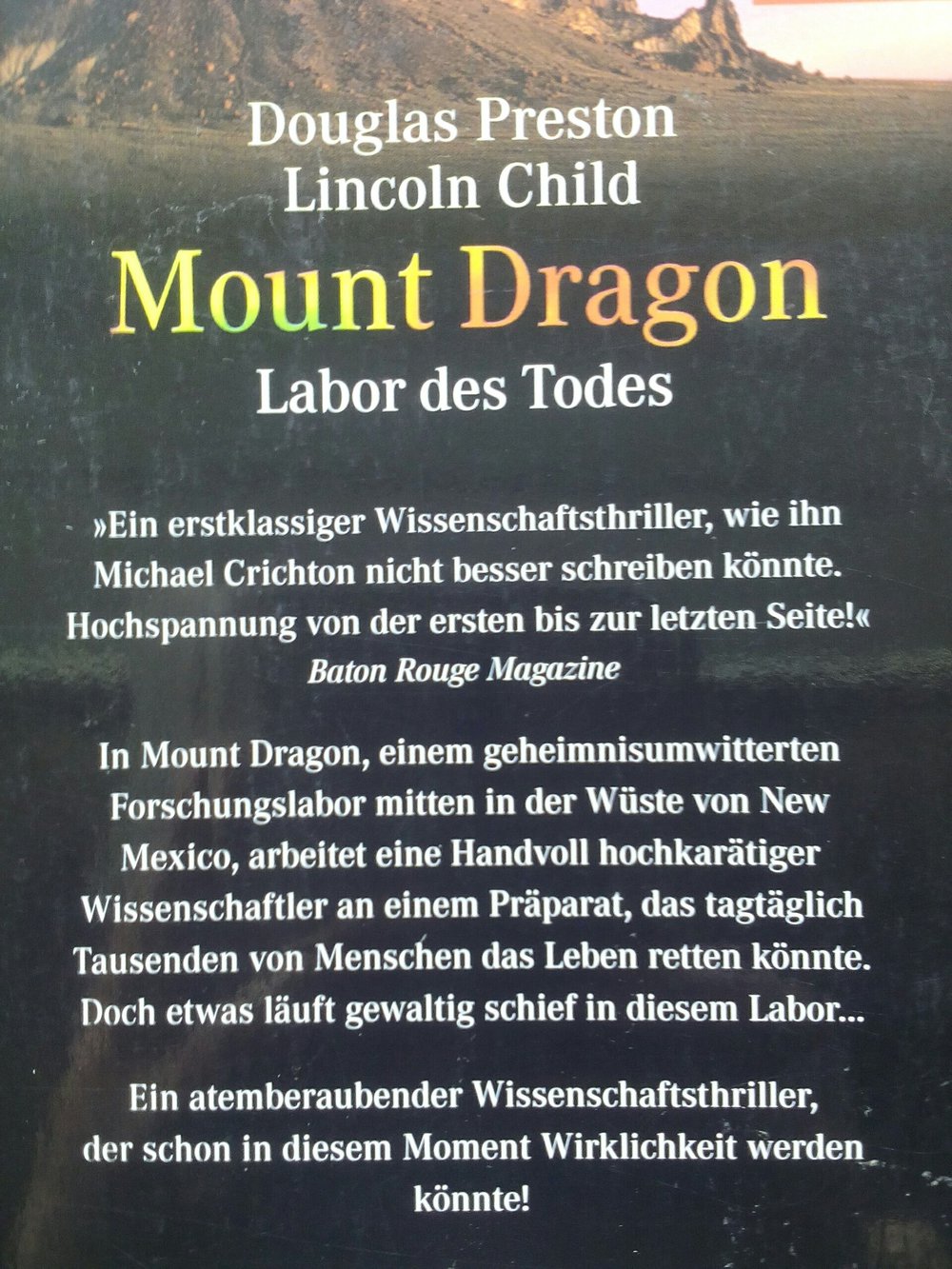 Thriller von Douglas Preston / Lincoln Child - Deutsche Erstausgabe 