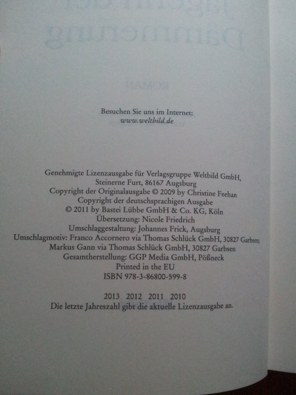  Buch - Jägerin der Dämmerung - Christine Feehan NEU