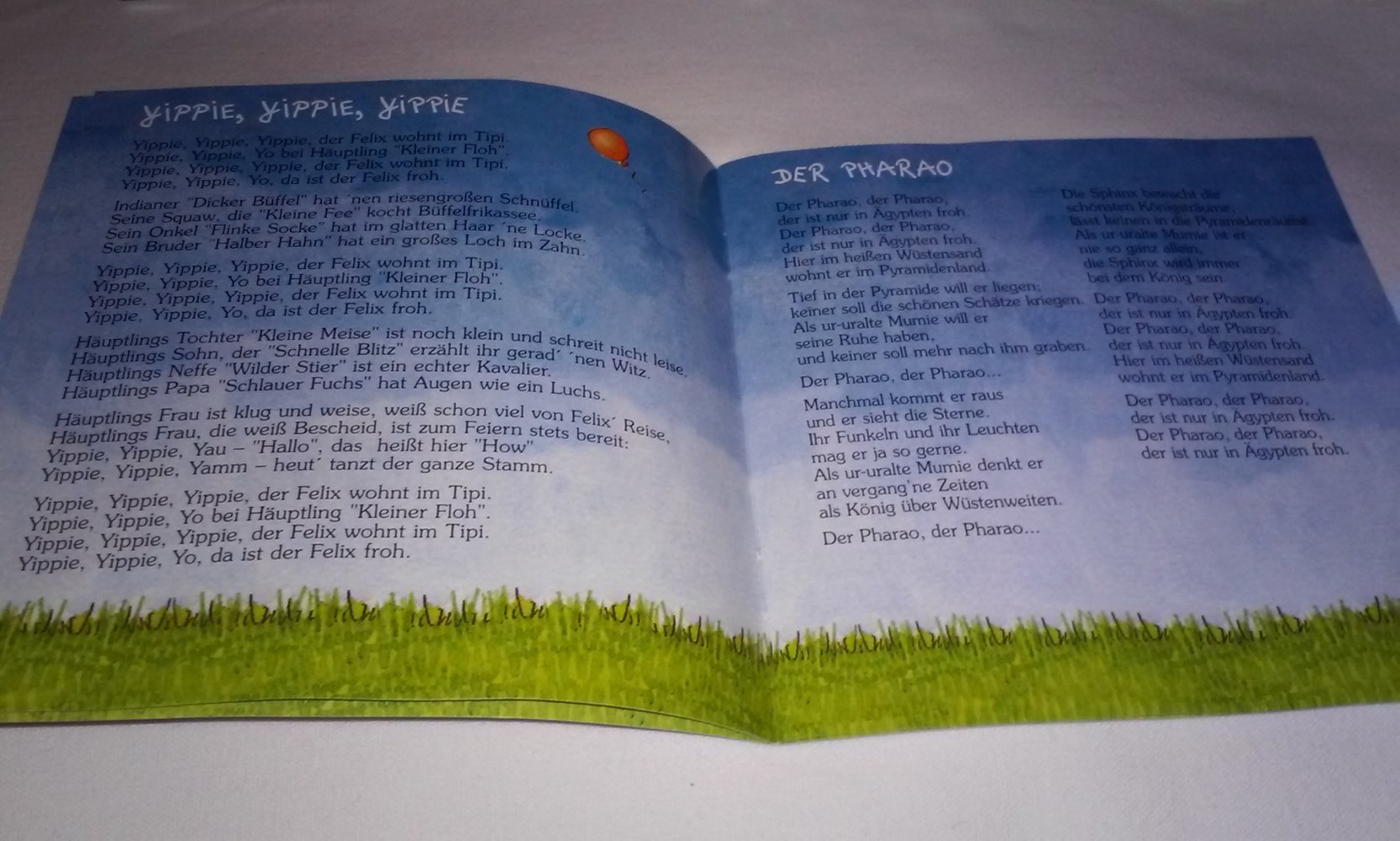 Das grosse Felix Liederalbum Kinder CD inkl. Liedertexten