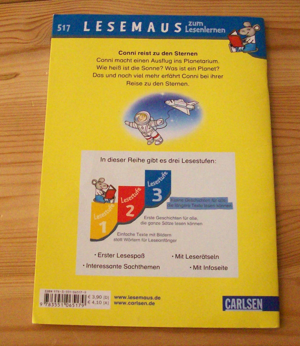 Lesemaus-Conni reist zu den Sternen