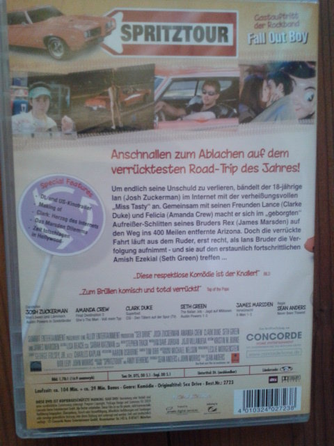 DVD Spritztour, Teeniefilm, Jugendliche, Komödie