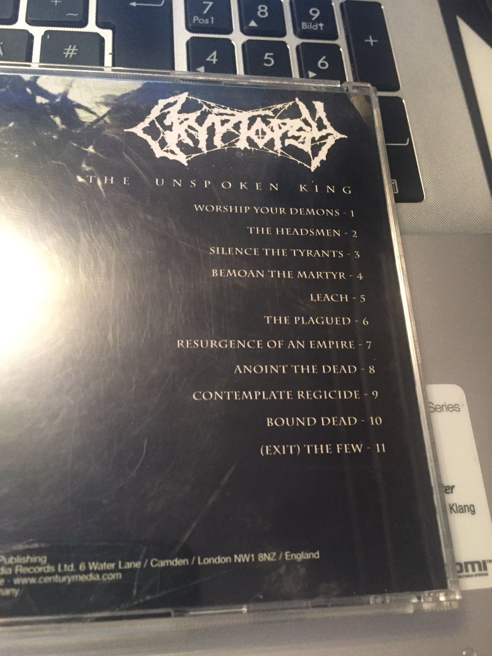 Cryptopsy - The Unspoken King - CD * Death Metal *