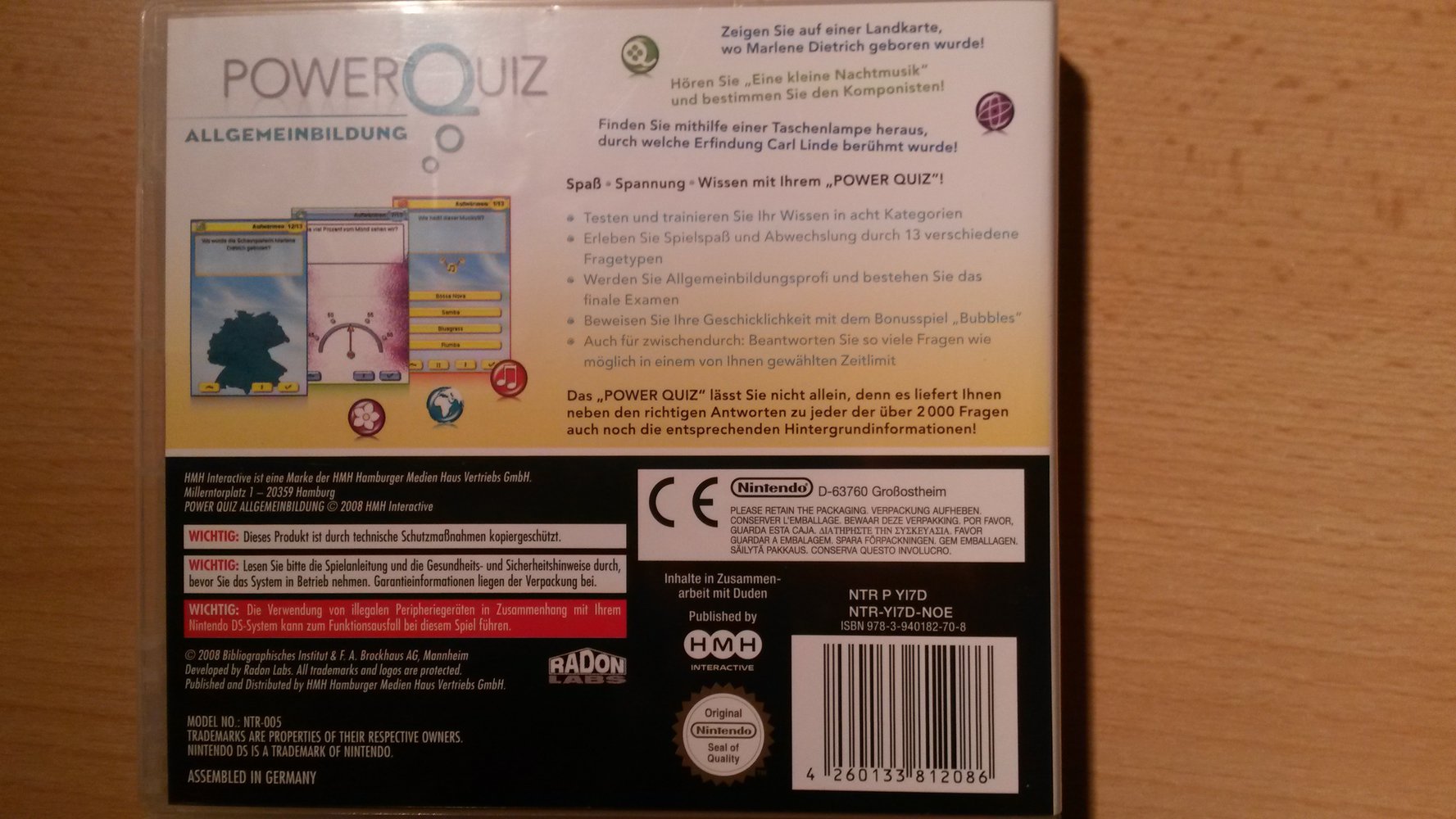 Power Quiz: Allgemeinbildung (Nintendo DS)