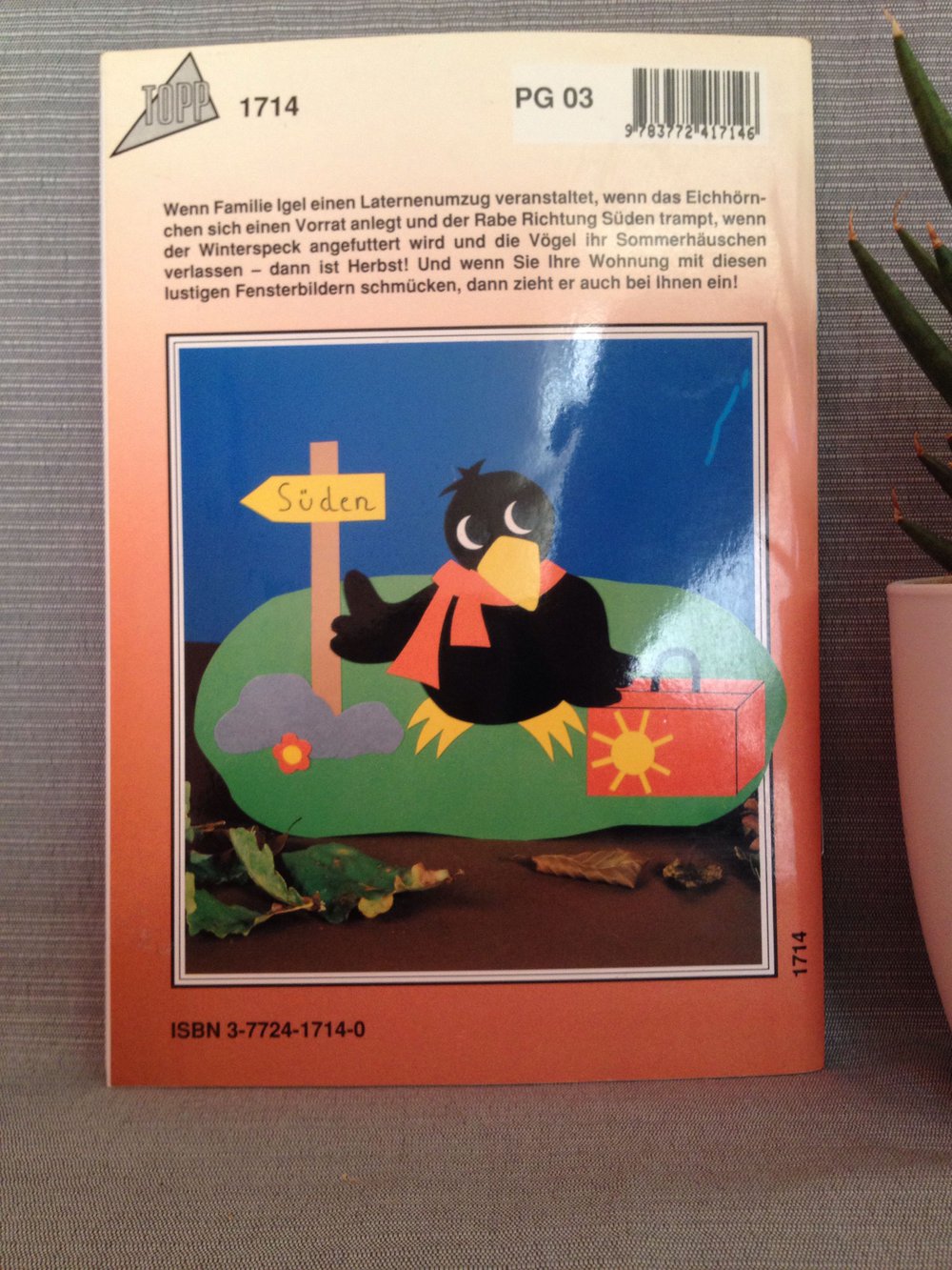 Herbst Fensterbilder aus Tonkarton 