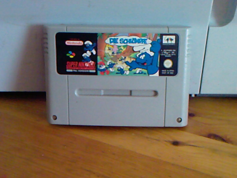 SNES Spiel DIe Schlümpfe 