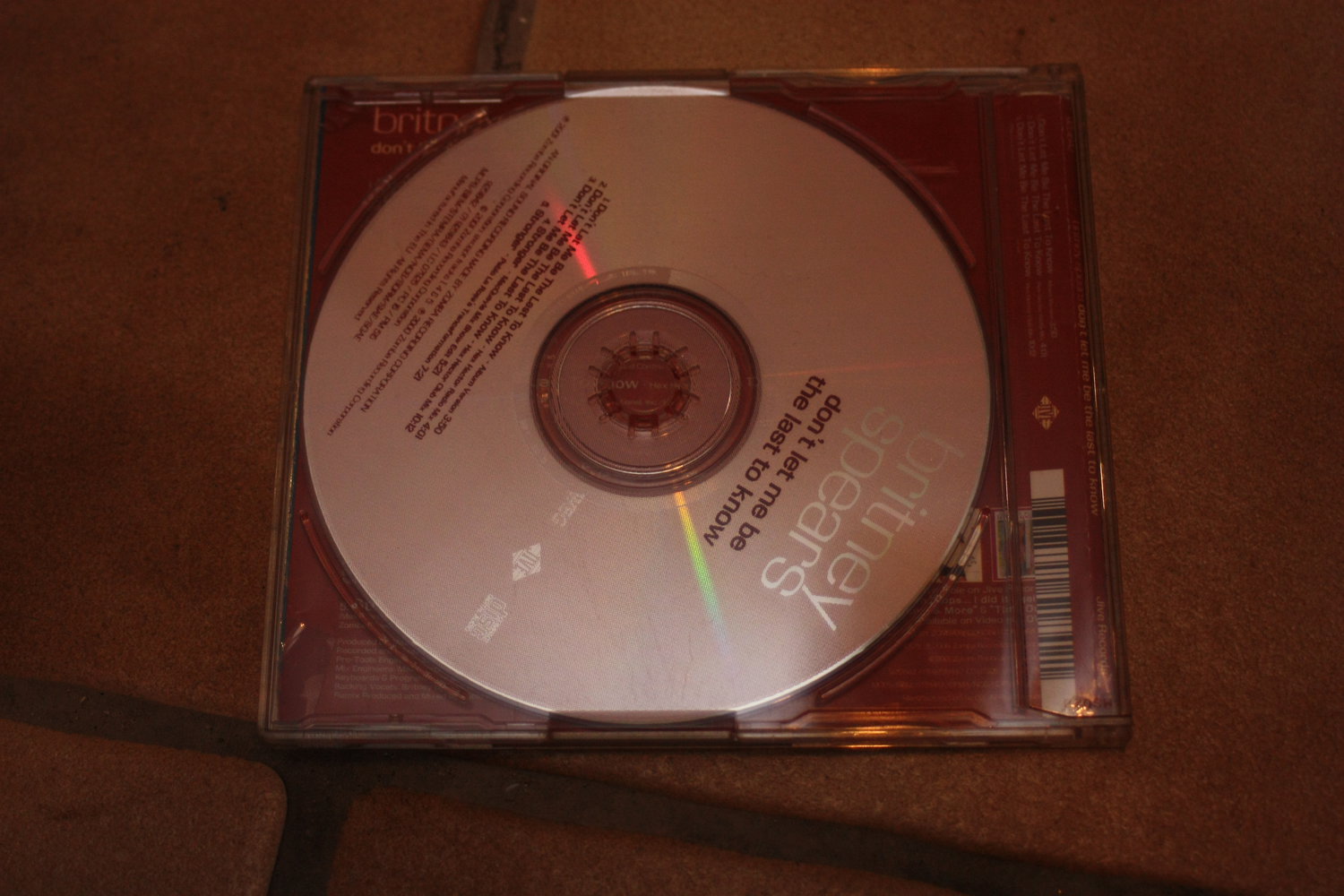 Britney Spears Maxi Single Don't let me be the last to know