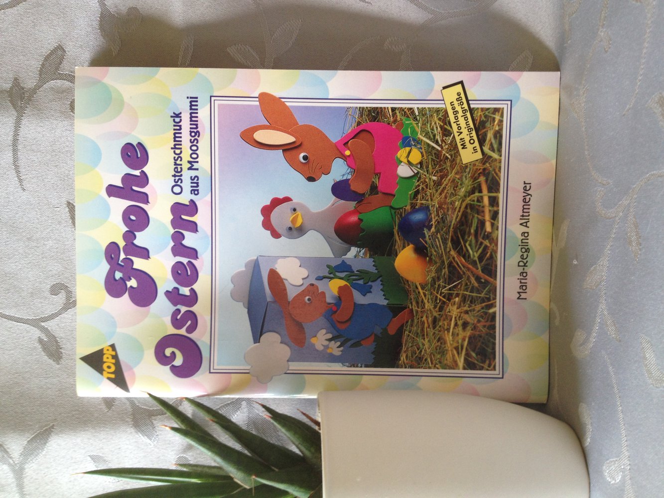 Frohe Ostern Osterschmuck aus Moosgummi