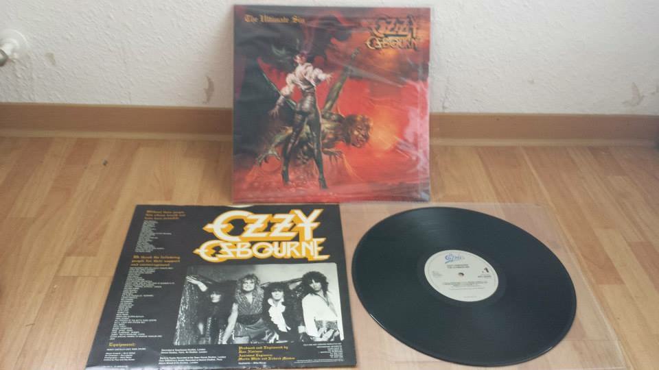 Schallplatte von Heavy Metal Stern Ozzy Osbourne 