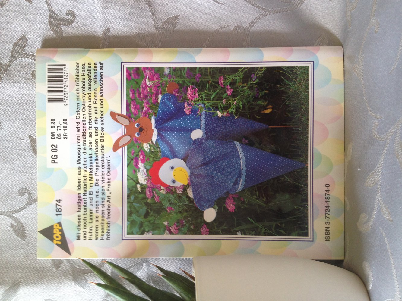 Frohe Ostern Osterschmuck aus Moosgummi