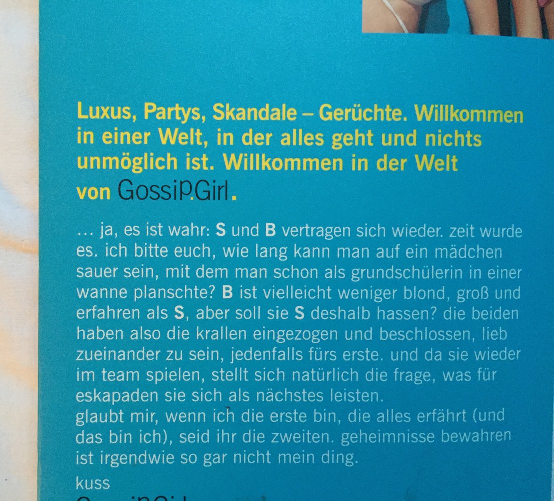 Gossip Girl - Alles ist mir nicht genug