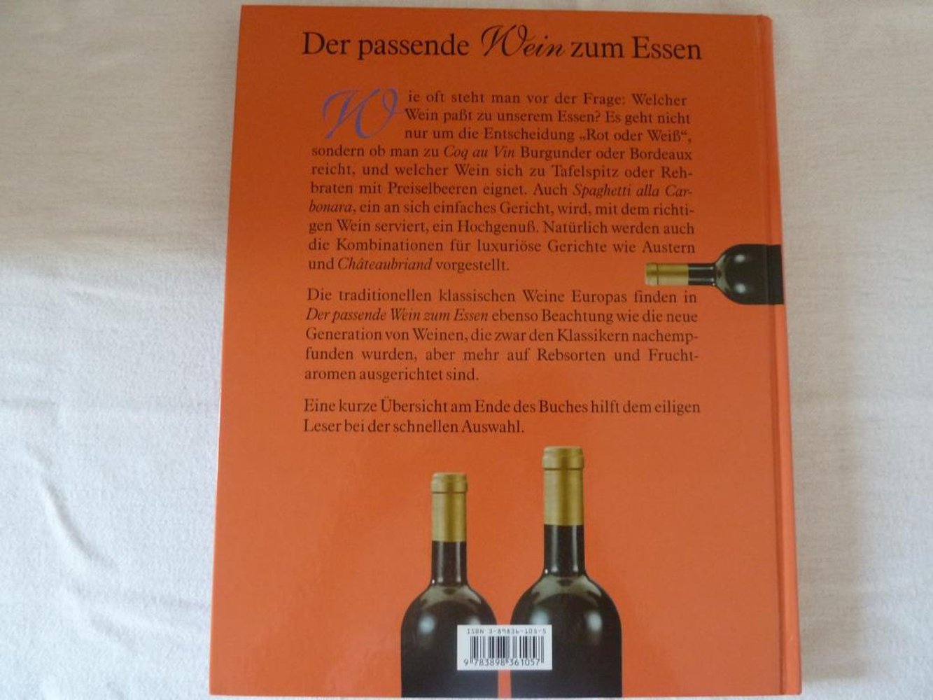 Der passende Wein zum Essen