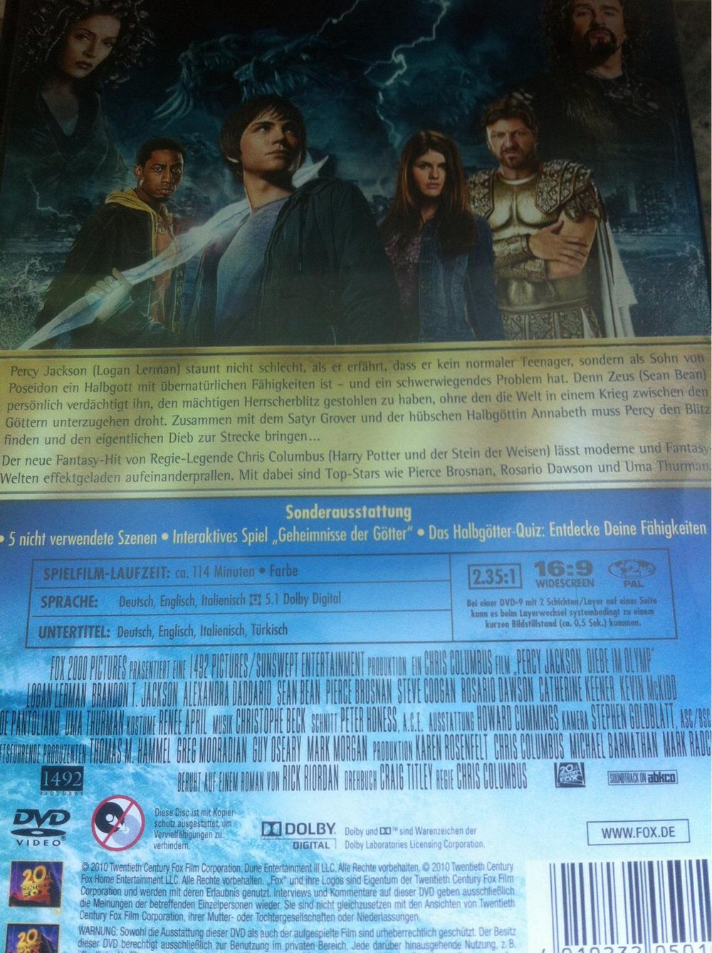 Percy Jackson – Diebe im Olymp DVD