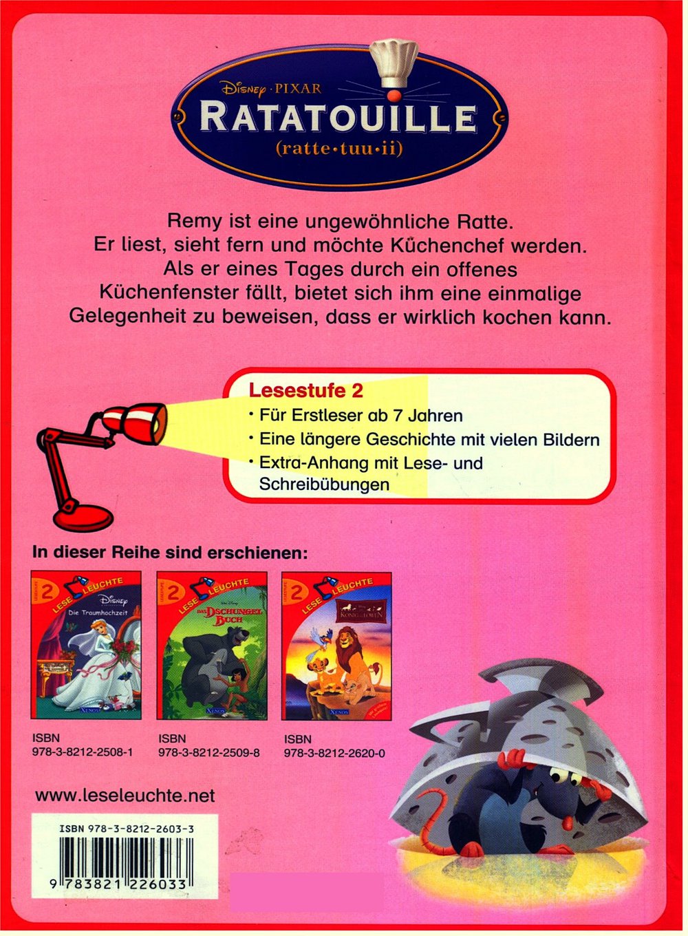 Lese-Leuchte Ratatouille - Lesestufe 2 für Kinder