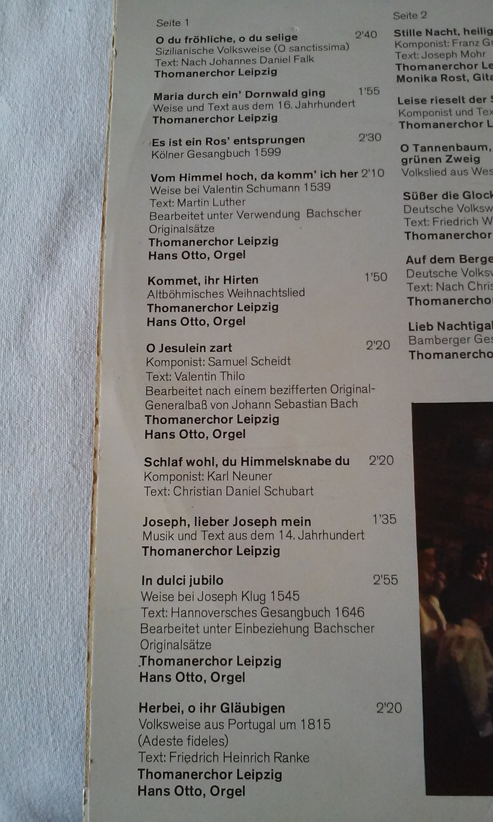  Peter Schreier Singt Weihnachtslieder  vinyl/LP/Schallplatte  Sammlerstück