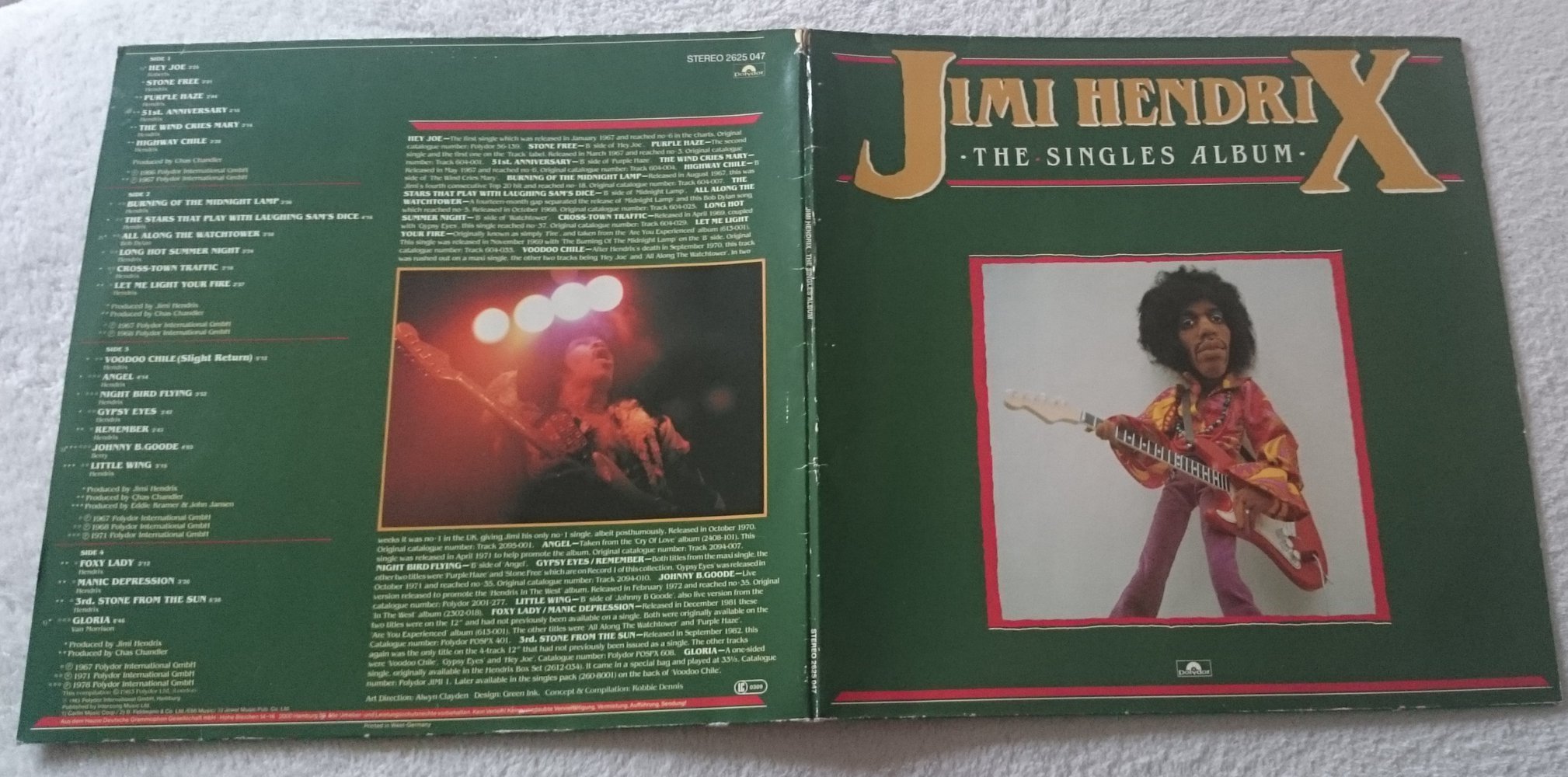 Jimi Hendrix LP The Singles Album