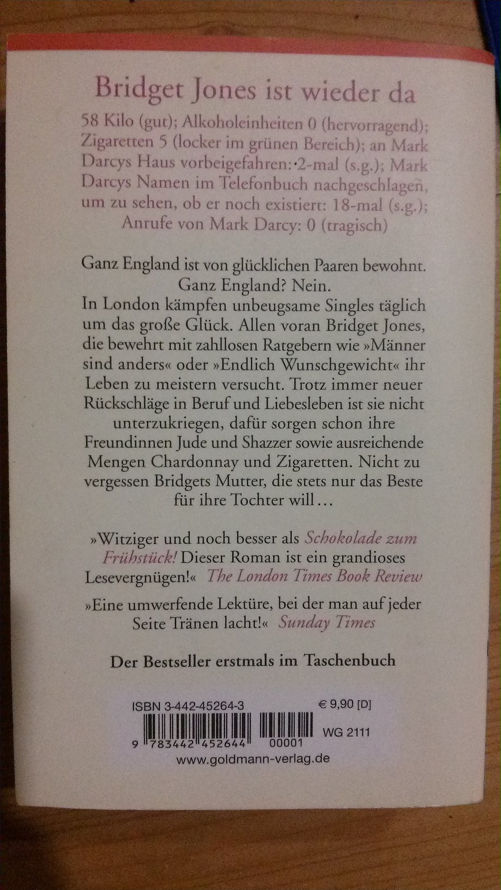 Bridget Jones, am Rande des Wahnsinns