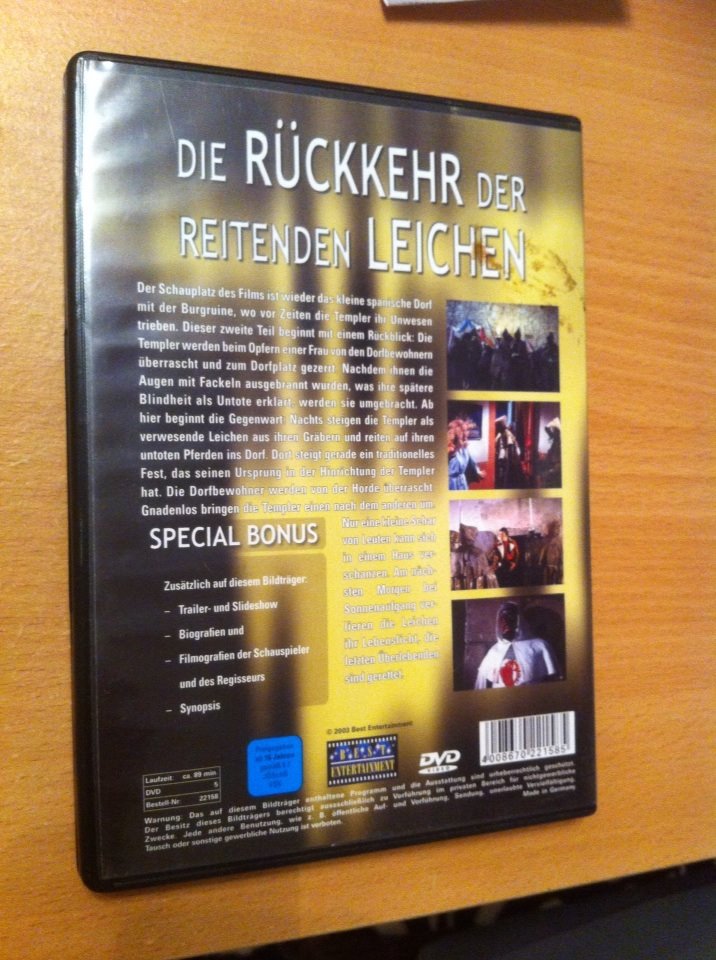 Die Rückkehr der reitenden Leichen *DVD* Klassiker*Horror*