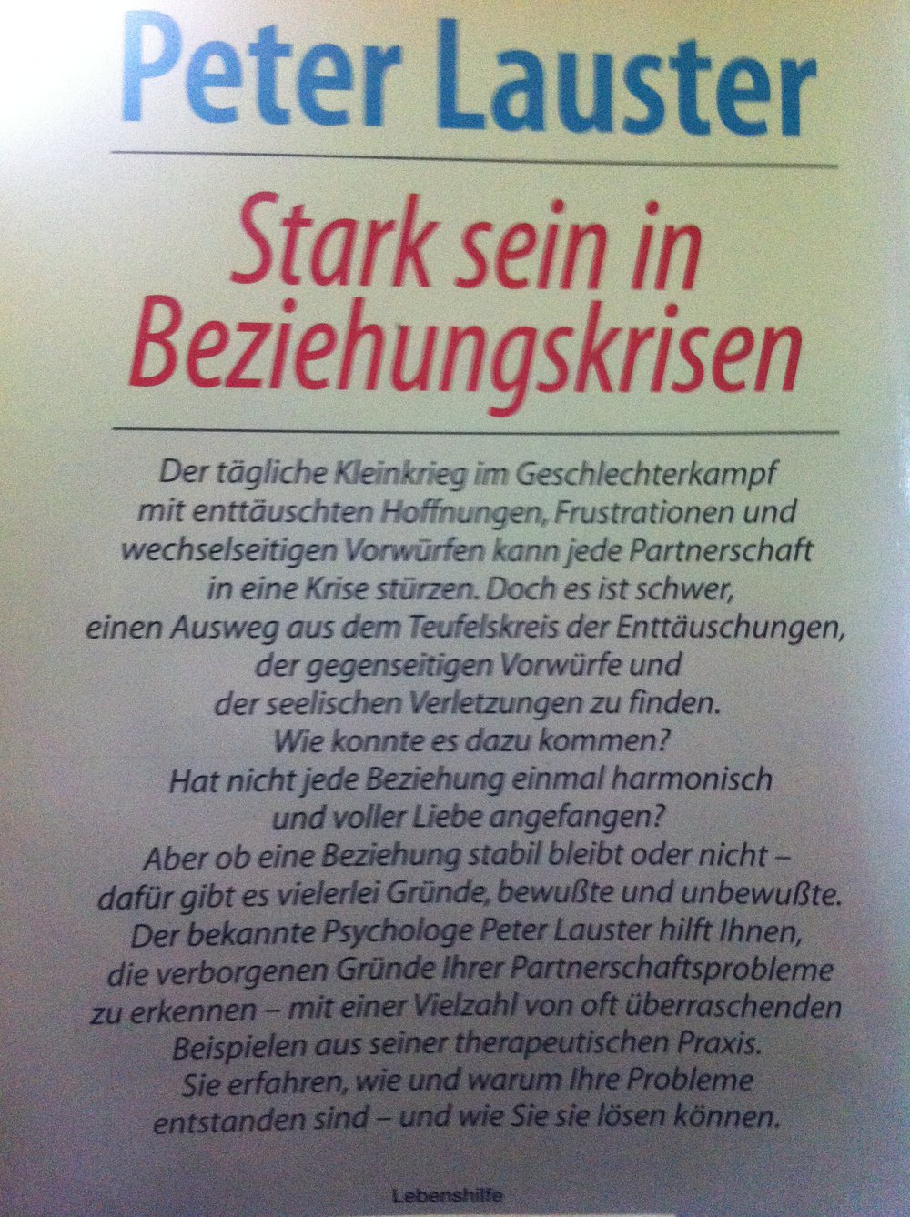 Stark sein in Beziehungskriesen