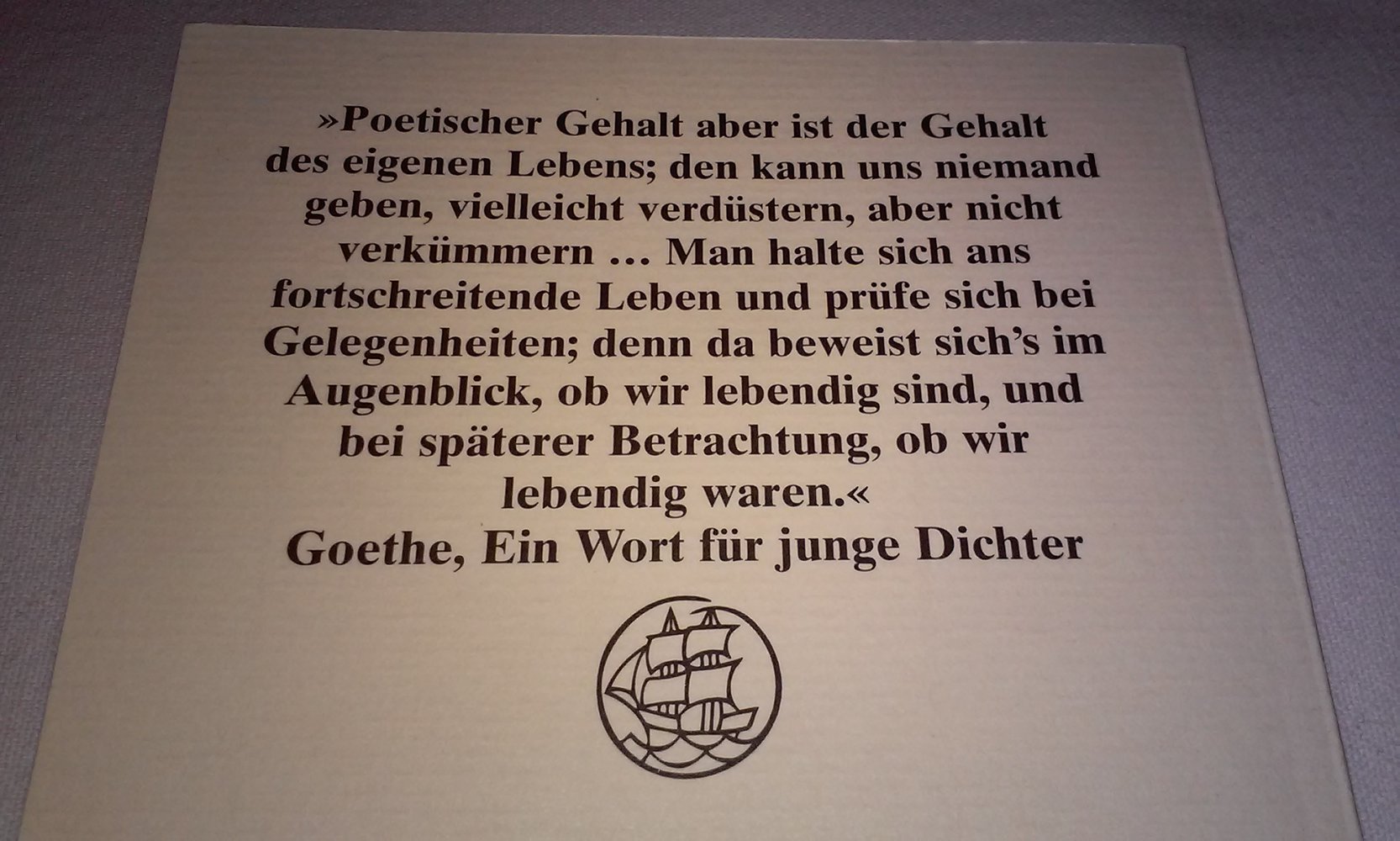Das Leben, es ist gut: Hundert Gedichte Sammlerstück Geschenktipp
