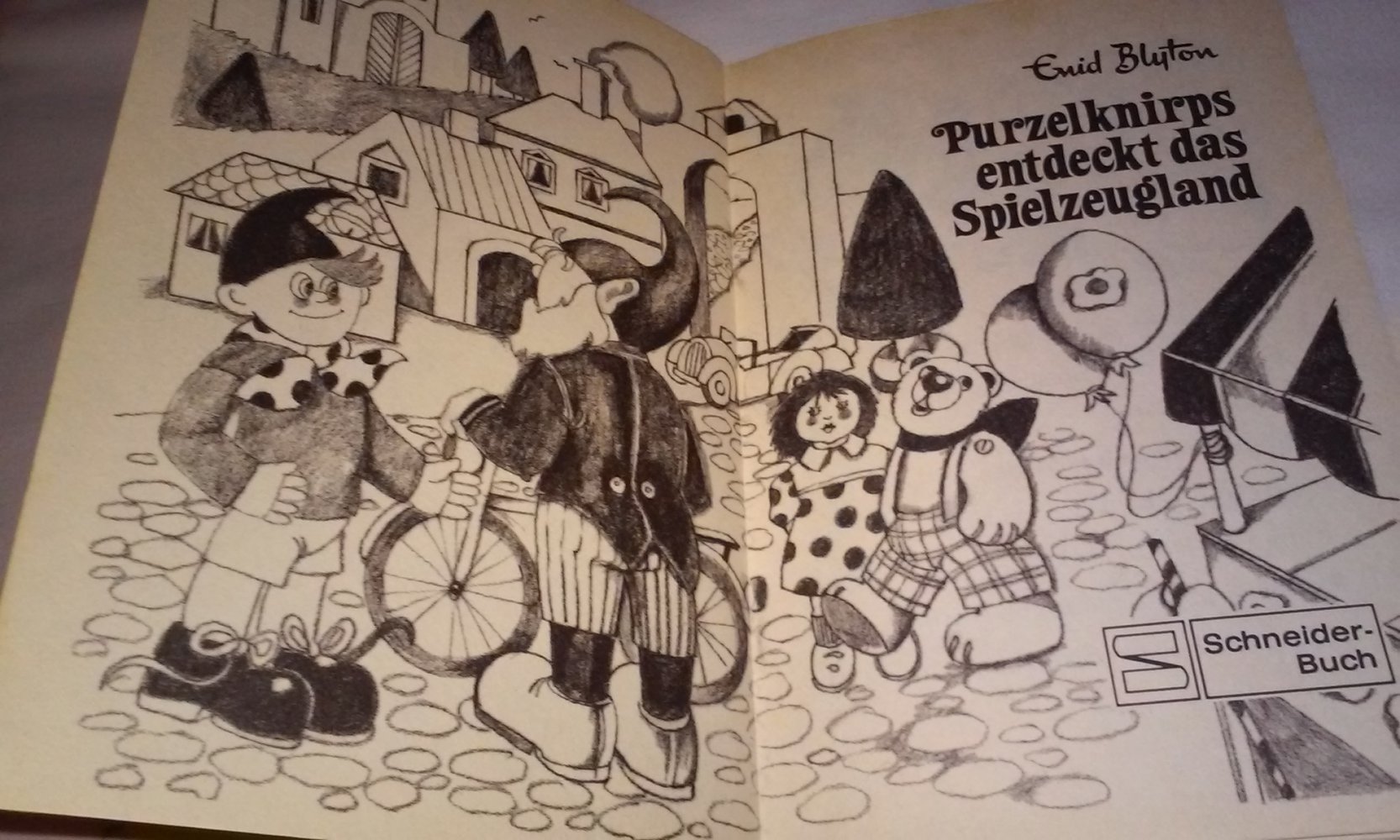  Purzelknirps entdeckt das Spielzeugland  Schneiderbuch  Sammlerstück antik