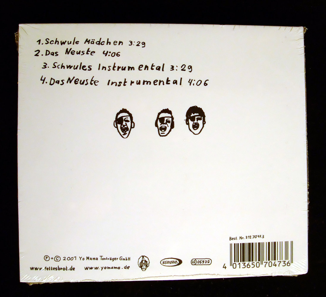 *OVP* Fettes Brot - Schwule Mädchen (Maxi-CD) * Hip Hop 2000er Deutsch Single Rap *