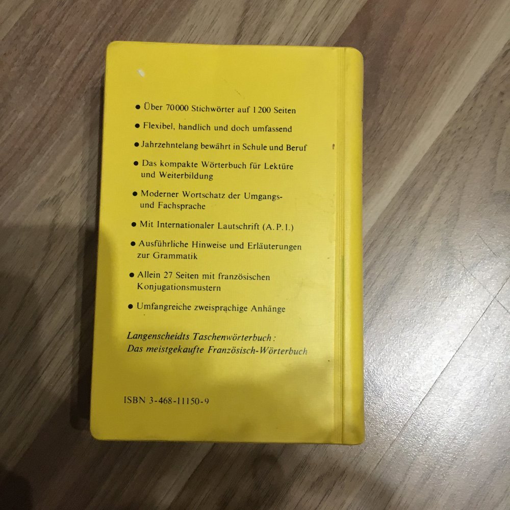 Langenscheidts Taschenwörterbuch Französisch