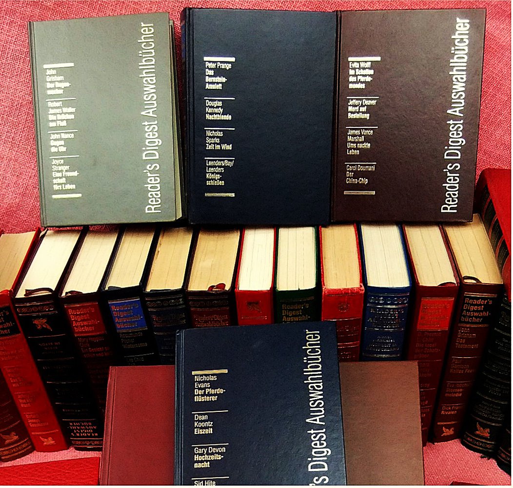 Ca. 20 Kg Buchstaben - 39 Reader’s Digest Auswahlbücher mit 156 Romanen - Ca. 20.000 Seiten Lesevergnügen