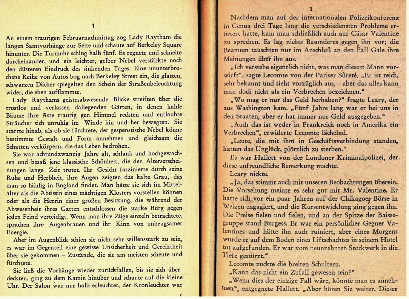 2 Kriminalromane von Edgar Wallace : Der viereckige Smaragd - Geheimagent Nr. 6