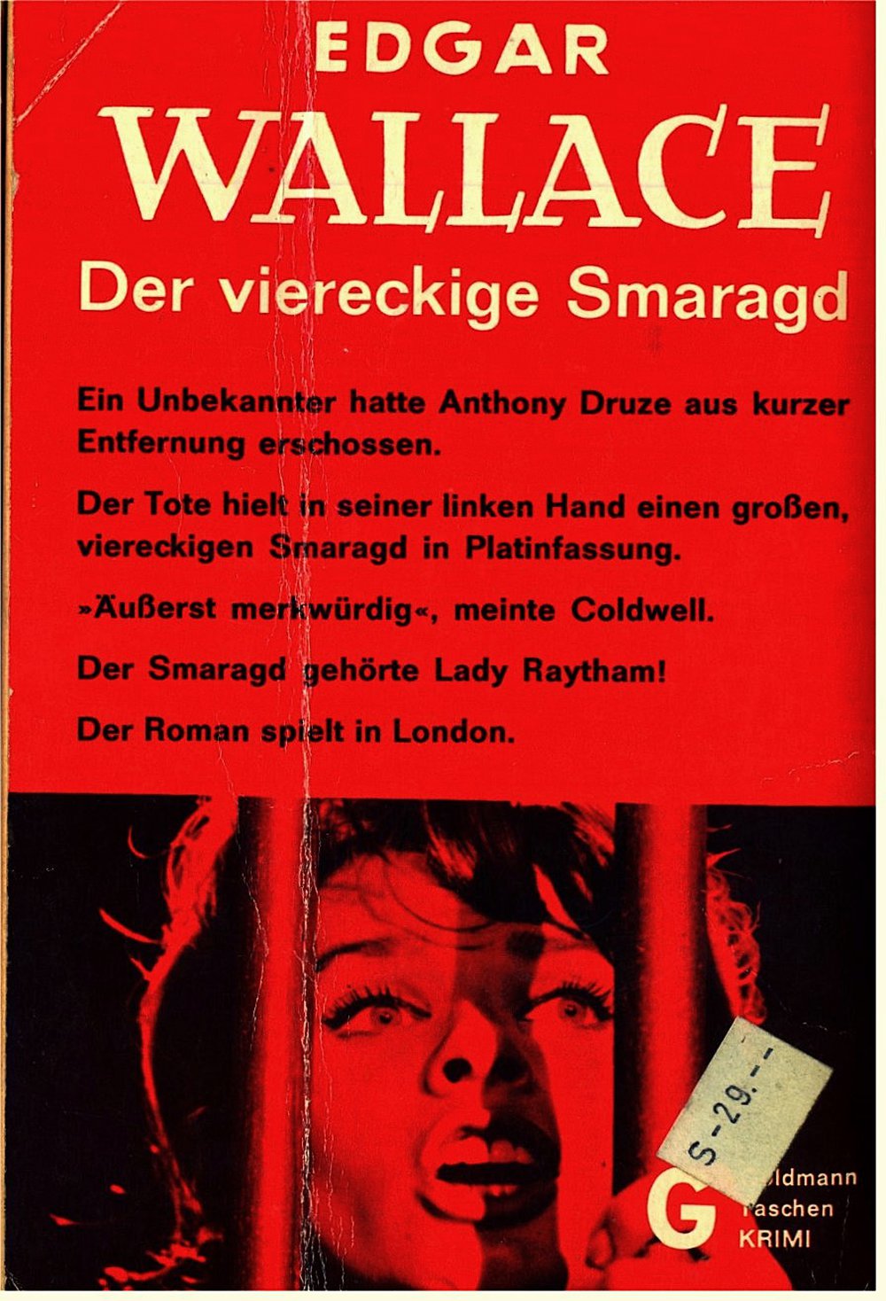 2 Kriminalromane von Edgar Wallace : Der viereckige Smaragd - Geheimagent Nr. 6