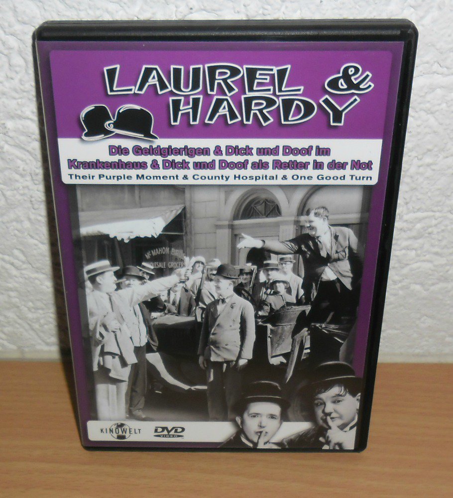 Laurel & Hardy  (Dick & Doof) DVD Die Geldgierigen / Dick und Doof im Krankenhaus & Dick und Doof als Retter in der Not 