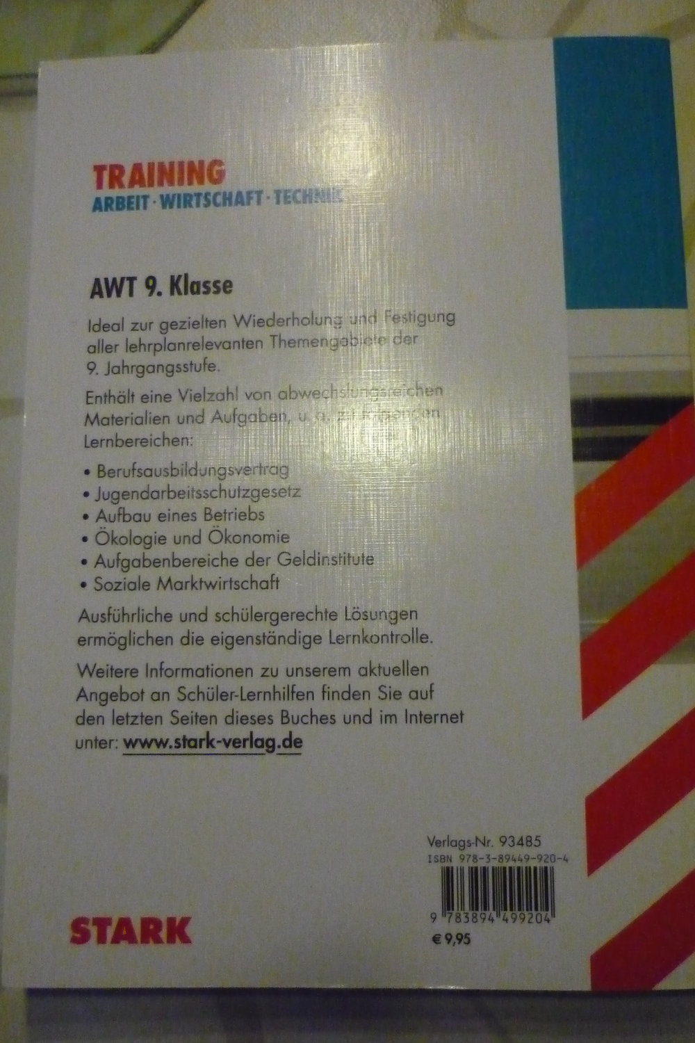 Buch, Stark, Hauptschule, Mittelschule, AWT   9. Klasse,