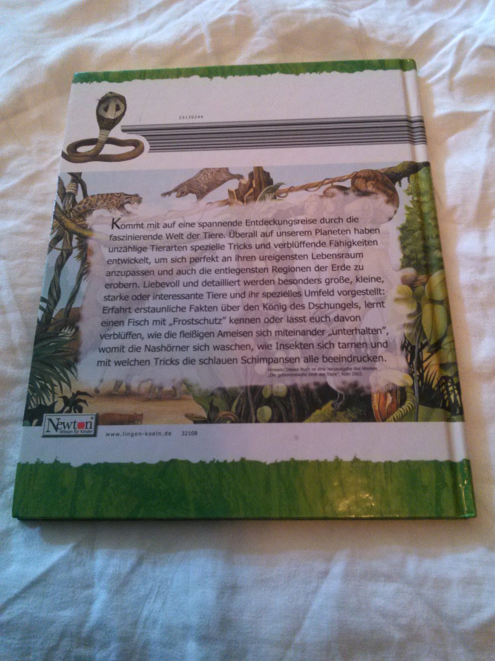 Tolles Wissensbuch ; Wunderbare Tierwelt ( grün ) ; Lingen