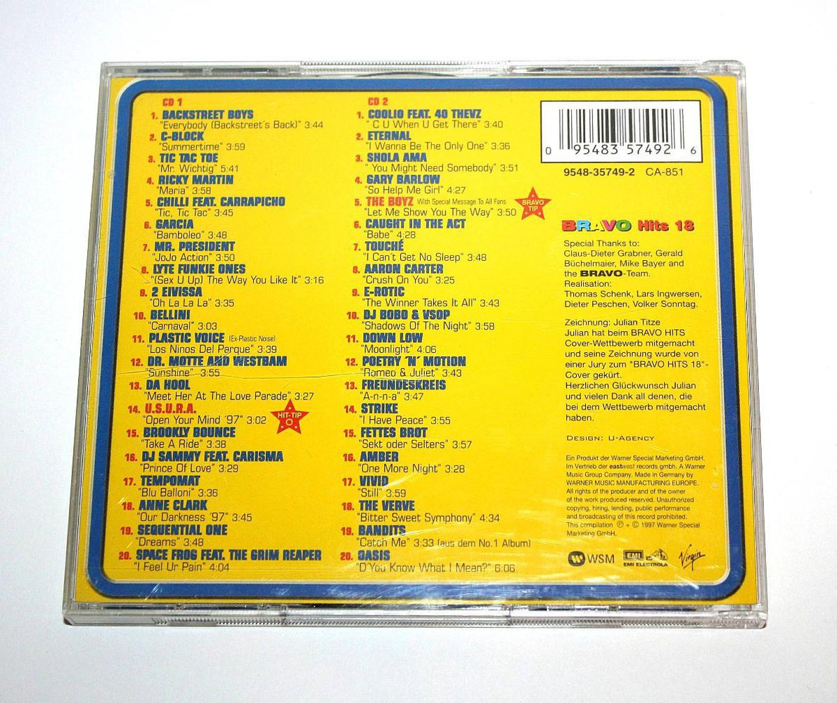 Bravo Hits 18 Sampler Hit Sammlung