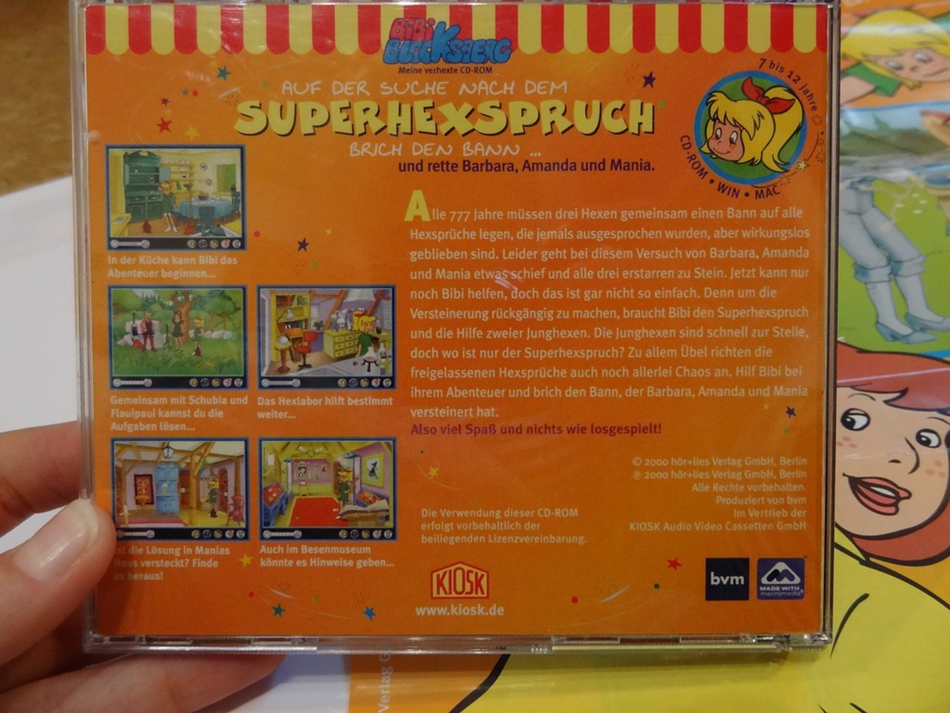 CD Rom Computerspiel Bibi Blockberg - Auf der Suche nach dem Superhexspruch Brich den Bann..