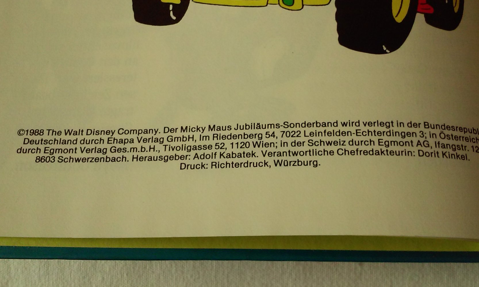 Micky Maus Jubiläums- Sonderband. 1. Jahrgang 1951