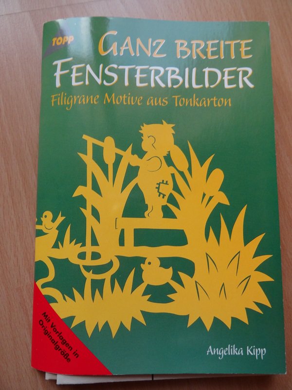 Ganz breite Fensterbilder - Motive aus Tonkarton