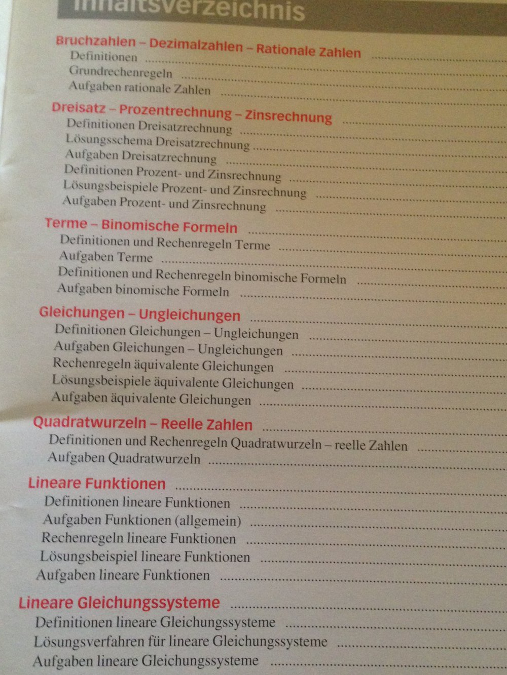 Trainingskurs. Mathematik. Vorbereitung auf höhere berufsbildende Schulen.