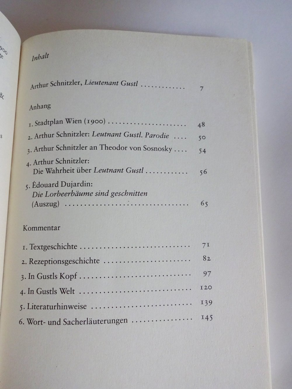 Lieutenant Gustl – Text und Kommentar