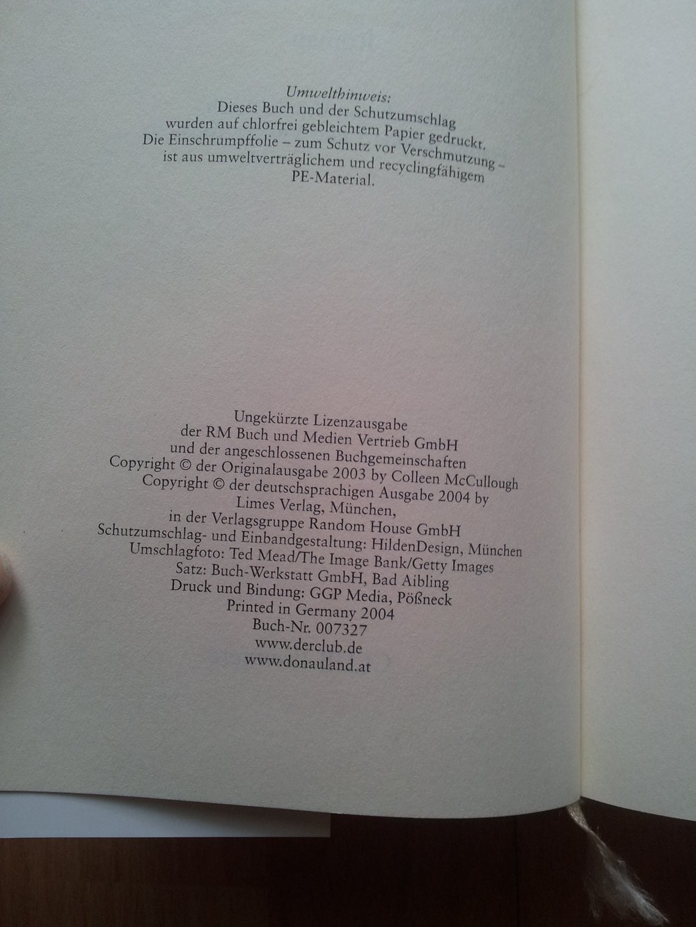  Buch - Land der Dornen - Colleen McCullough