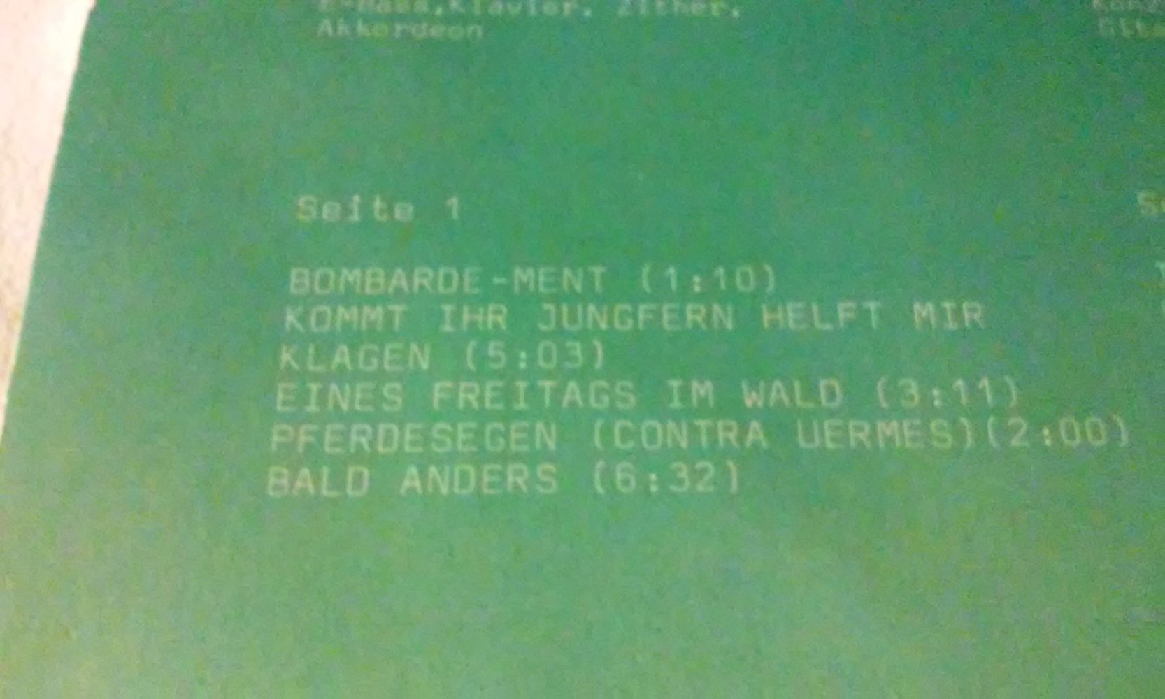 Ougenweide - Ohrenschmaus  Polydor  Vinyl/Schallplatte/LP