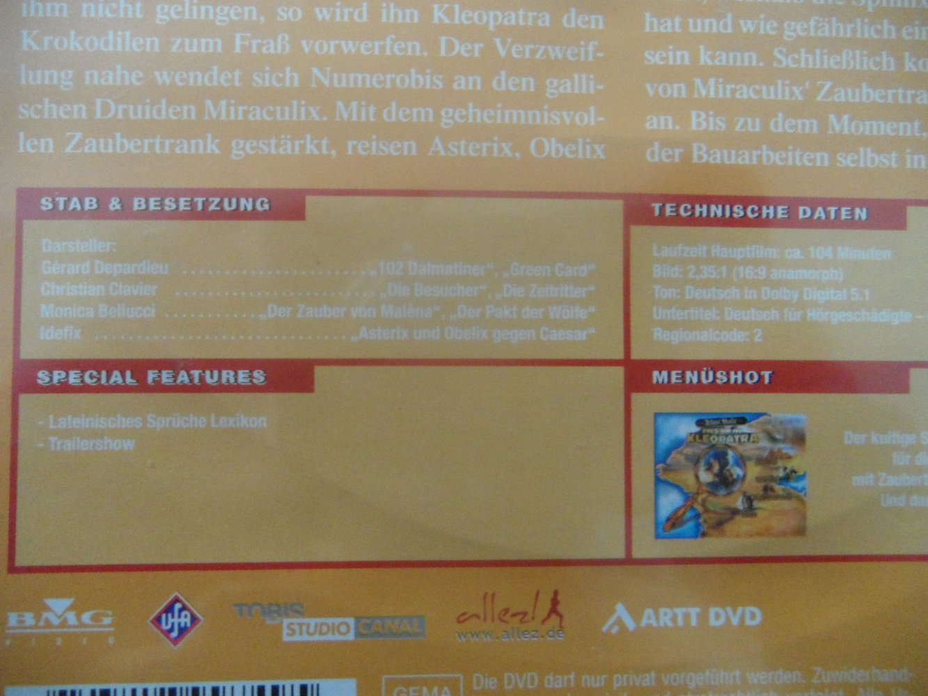 Asterix und Obelix - Mission Cleopatra DVD
