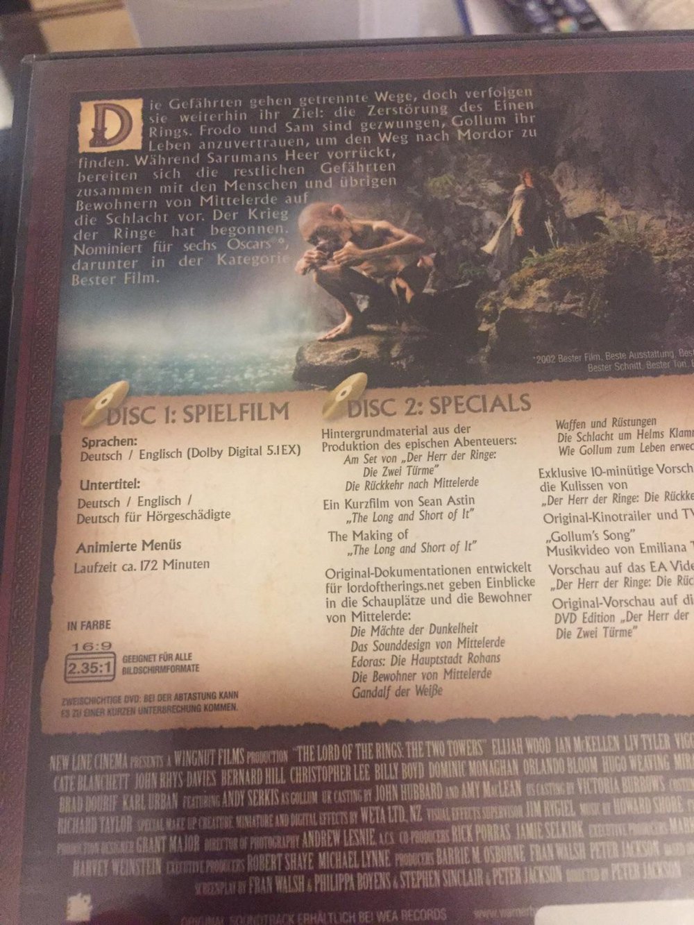 Der Herr der Ringe - Die zwei Türme 2 DVD