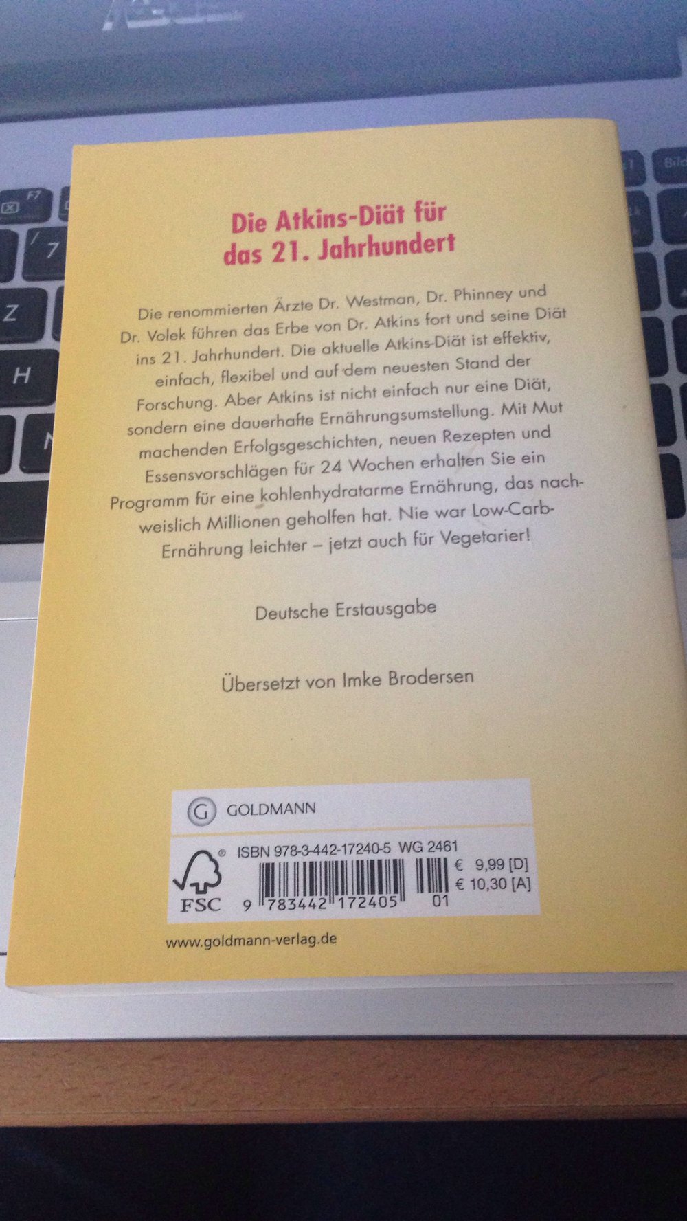 Die aktuelle Atkins-Diät * Buch* 