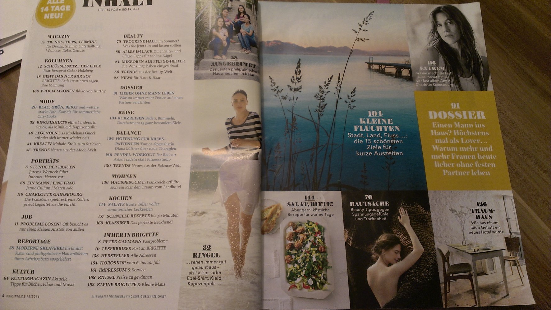 Brigitte Nr. 15 Mi, 6.7.2016