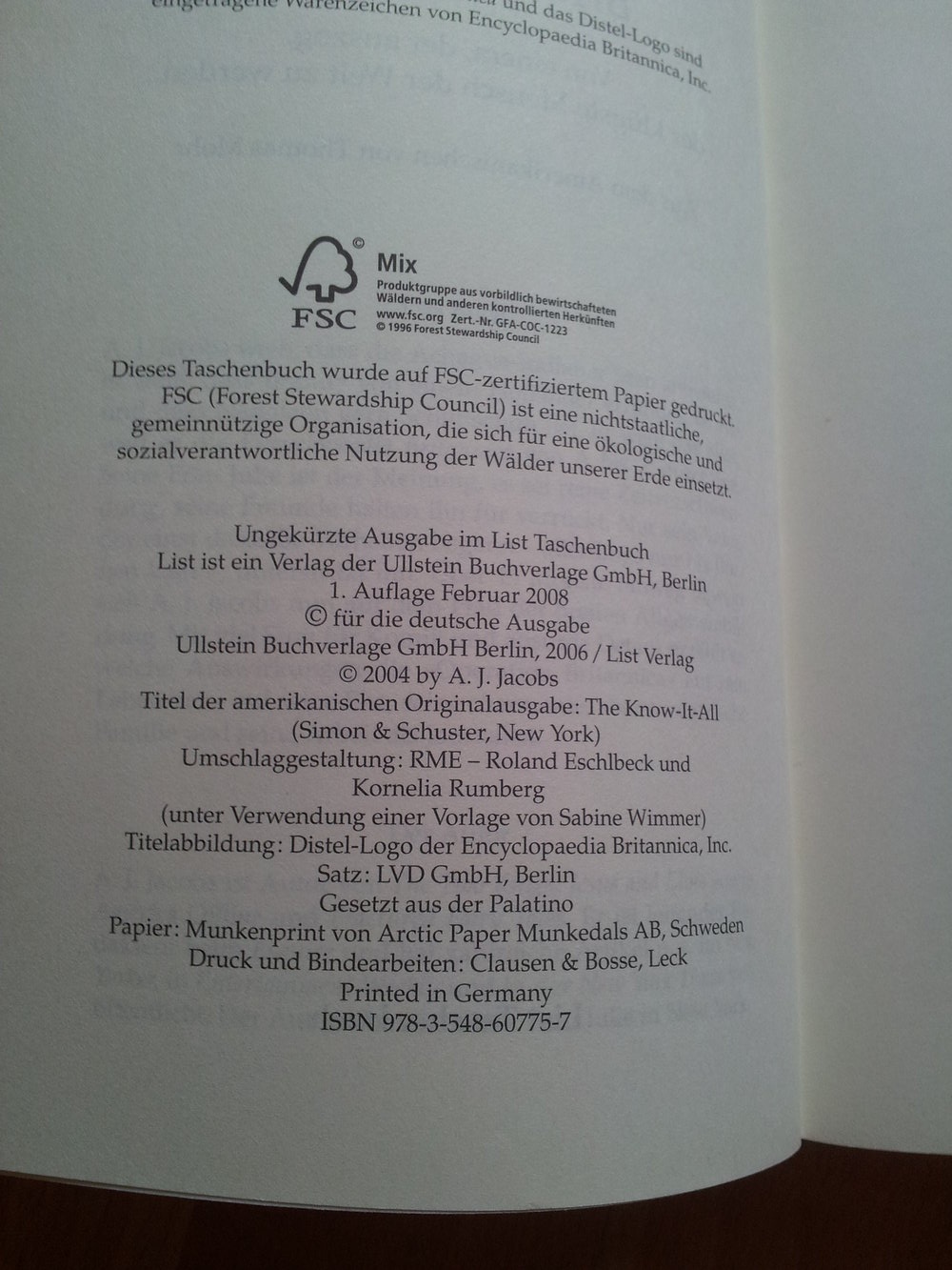 Britannica & ich - Von einem der auszog, der klügste Mensch der Welt zu werden