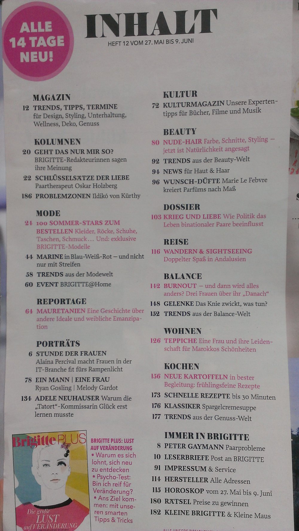 Brigitte Nr. 12 Mi, 27.5.2015