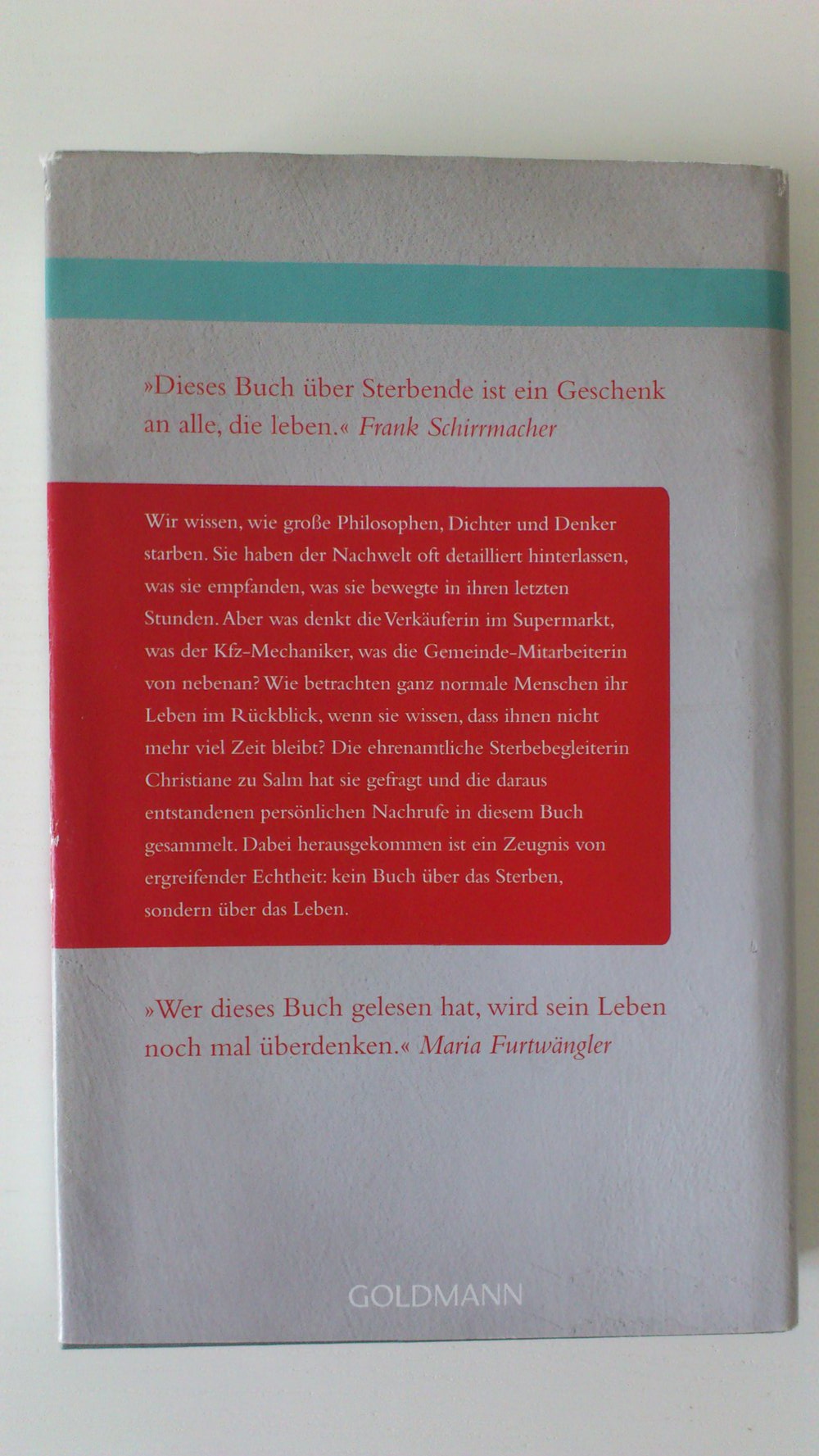 Dieser Mensch war ich - Nachrufe auf das eigene Leben 