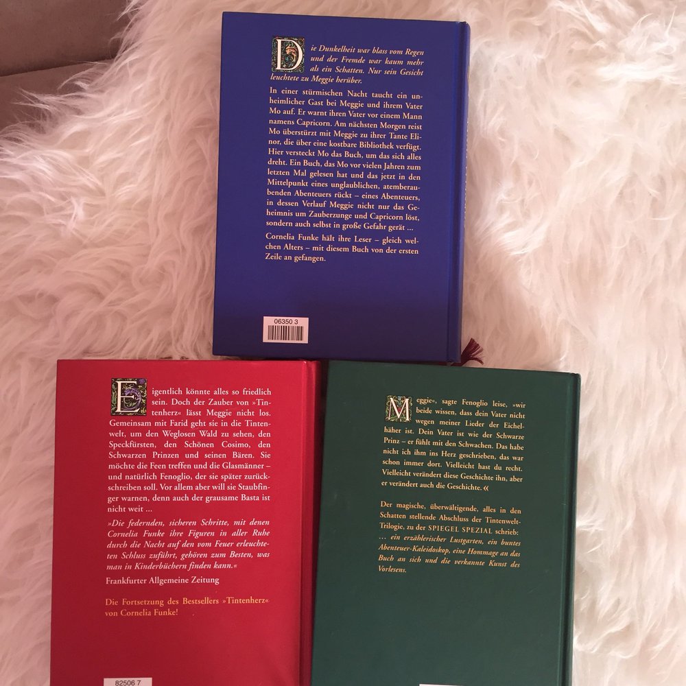 Tintenherz, Tintentod, Tintenblut Cornelia Funke 
