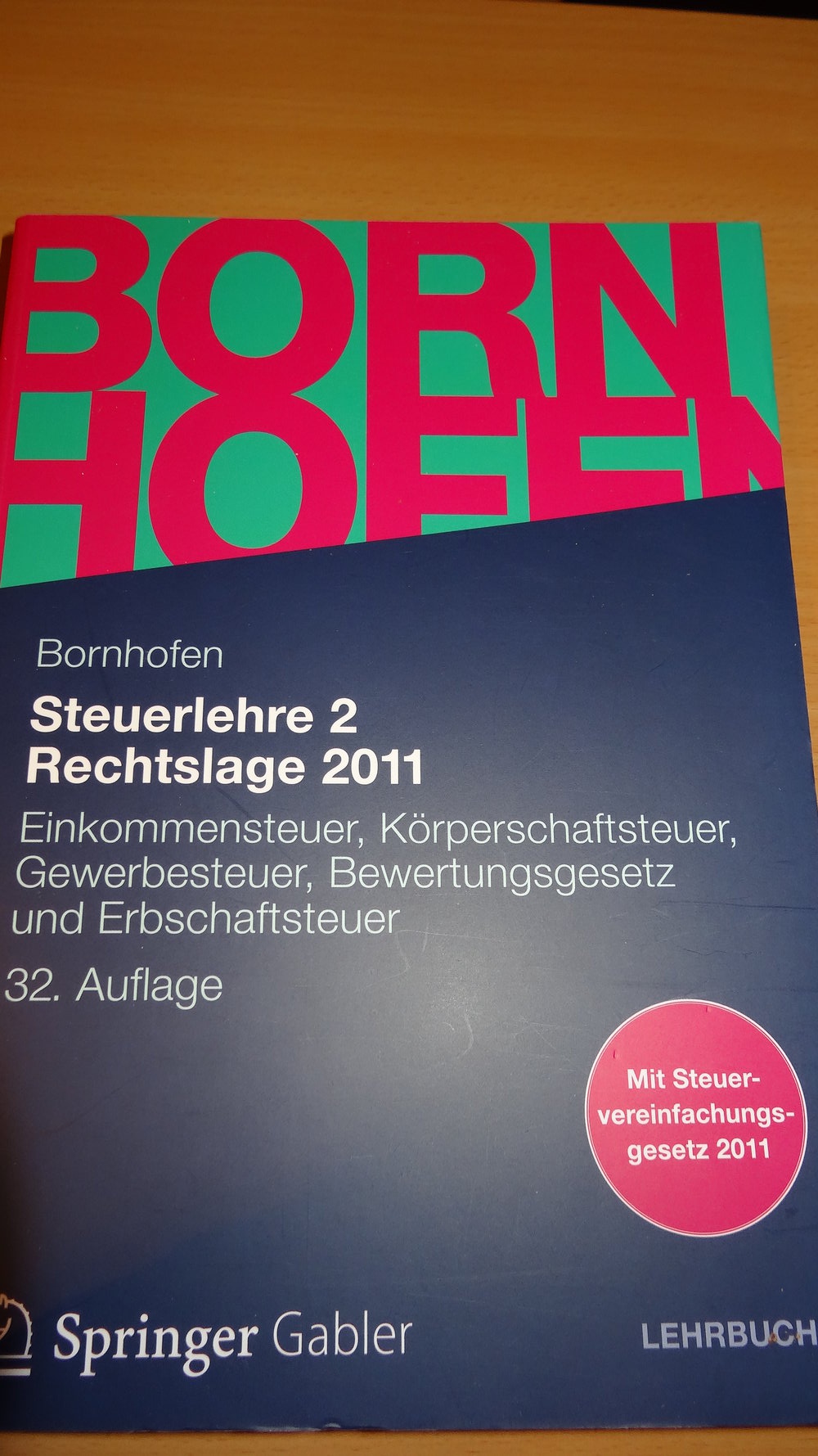 Steuerlehre 2 Rechtslage 2011