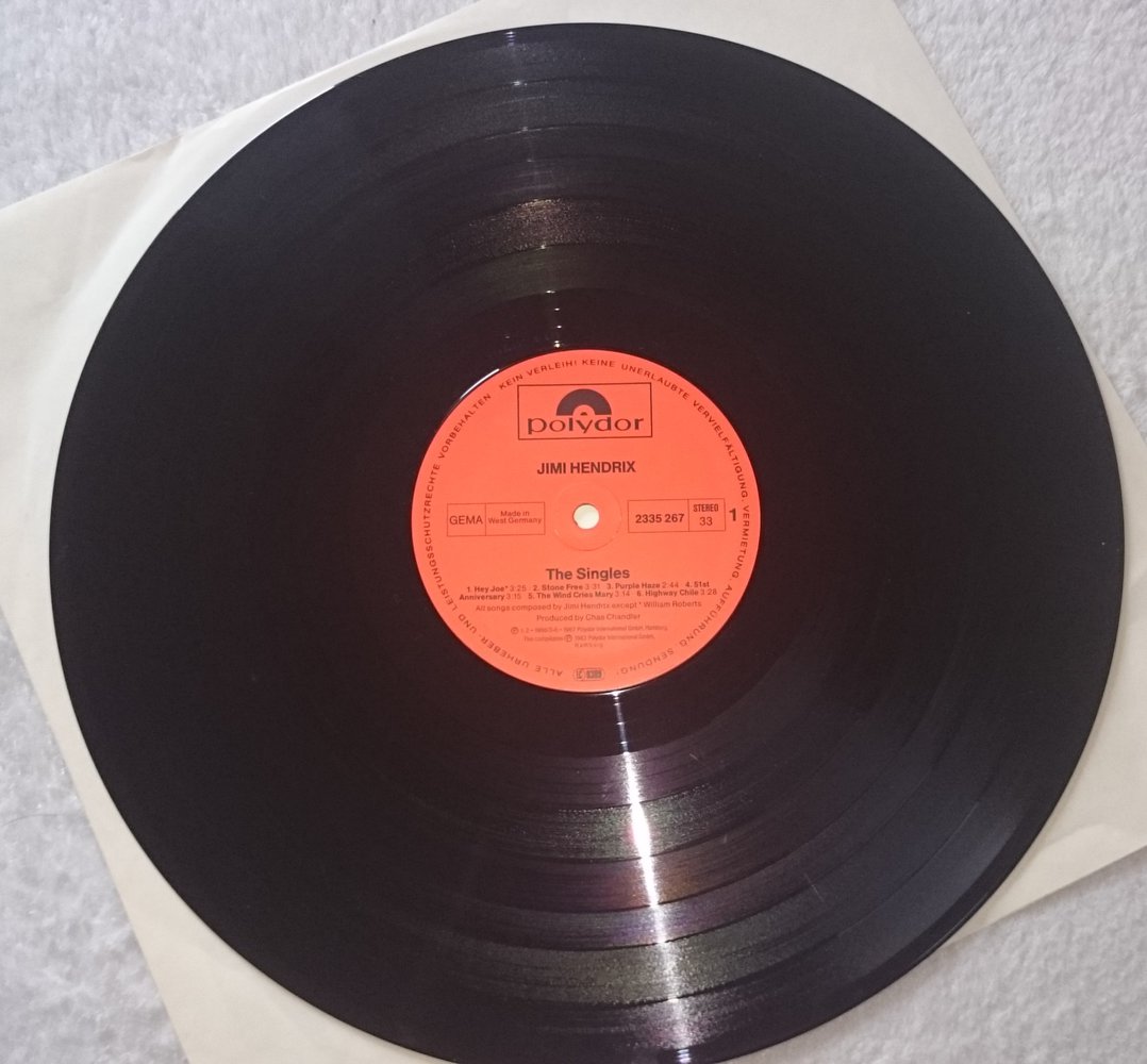 Jimi Hendrix LP The Singles Album